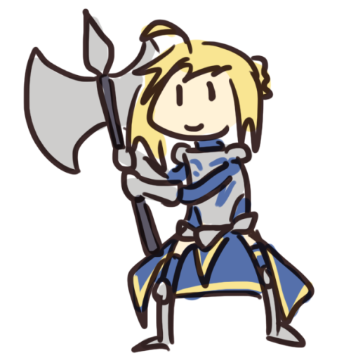 dailyarturia:thinking bout that bit at the start of fsn where she taunts lancer about her invisible 