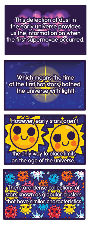 cosmicfunnies:Better late than never! Here’s a comic about the age of the universe! ww