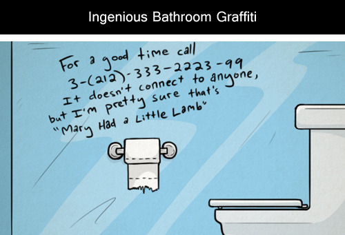 Porn photo lolzpicx:  Ingenious Bathroom Graffiti 