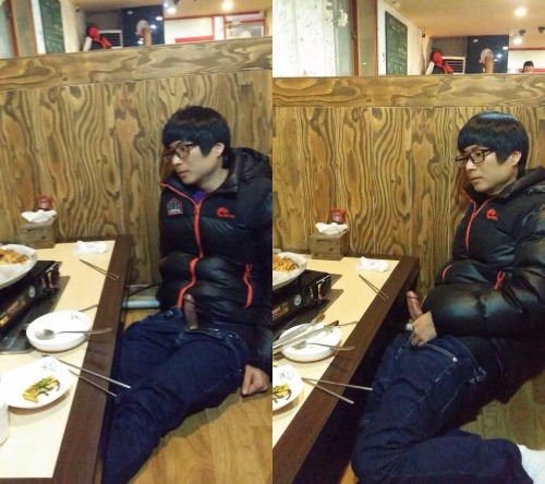 XXX dhfrpt:  Nice Korean boy at dinner photo
