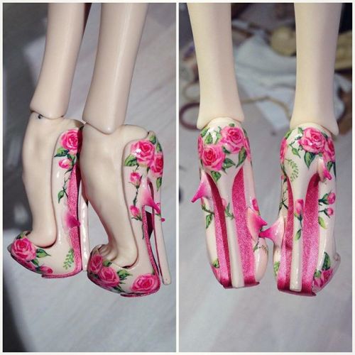 aperfumedpearl: floral doll shoes by popovy sisters