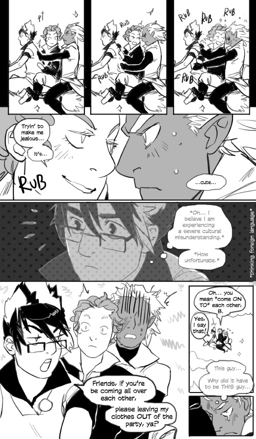 i drew this weird mini comic for gaia please enjoy