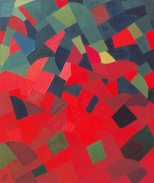 Otto Freundlich, Green-Red, 1939. Oil on canvas. Museum Ludwig, Cologne. Source
