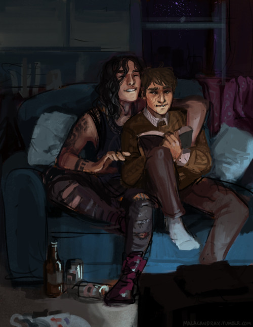 malacandrax:“Some of us have a test tomorrow.” Uni AU Sirius/Remus. This was honestly just going to 