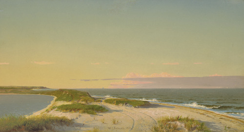 oncanvas:Nantucket Shore, William Trost Richards, 1865Oil on panel10 ¾ in. x 20 in. (27.3 x 5