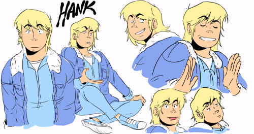 just a bunch of long hair hank I drew a couple months back… I messed up brock Im sorry _____ 