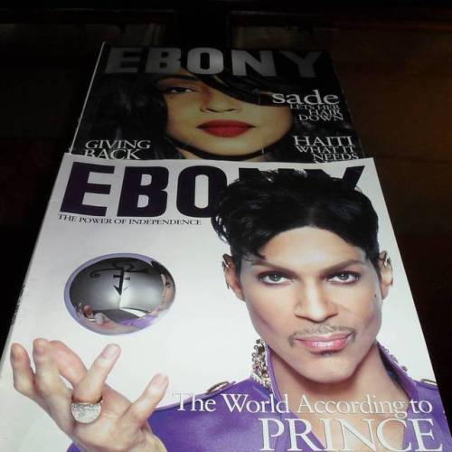 #TBT Ebony Magazine Covers Of Prince &amp; Sade. I always wondered why they had Prince holding 