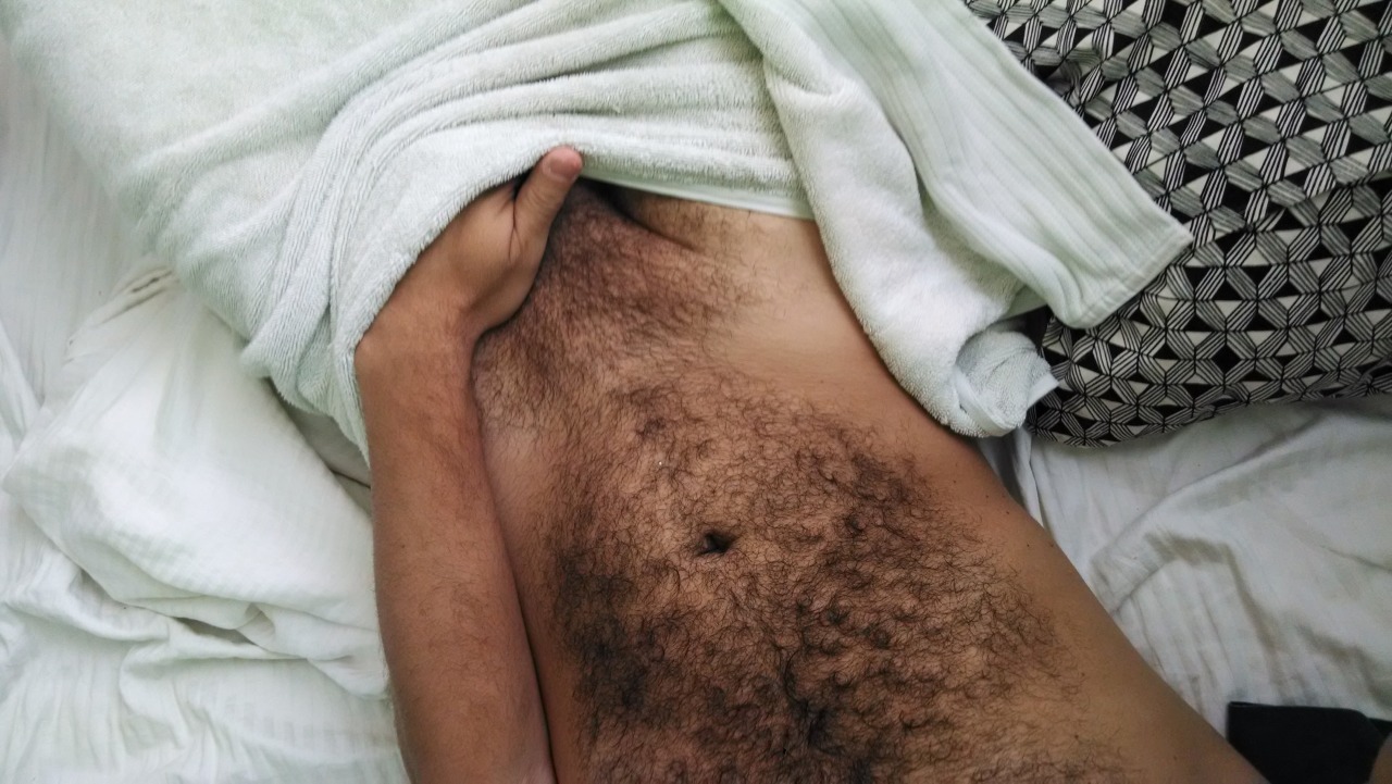 nakedcuddles:  I had just trimmed my bush after two months of growth. Im a fan of