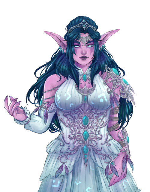 dorksofwarcraft: Squishy Tyrande (Colored version)This is a gift to all the people out there who doe