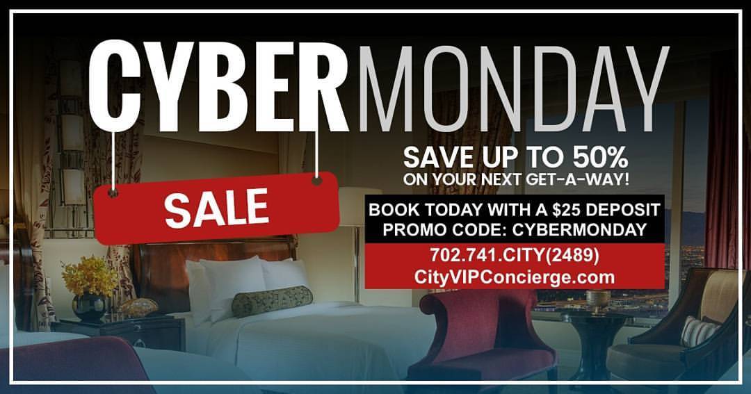 Las Vegas VIP Services — Cyber Monday Hotel SALE. Save up to 50 on your...