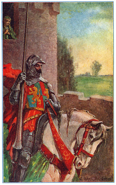 ritasv:‘Sir Lancelot rode sadly away and did not look up at Elaine’ by J. Allen St. John