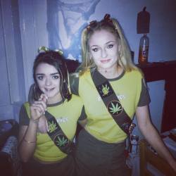 dailyactress: Sophie Turner and Maisie Williams