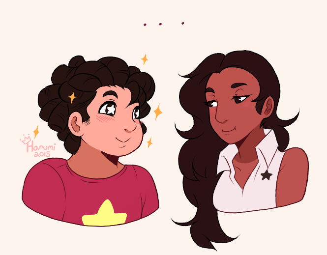 princessharumi:  Commission for raptarion ~Steven and Connie are about 14 &amp;