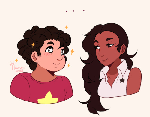 princessharumi:Commission for raptarion ~Steven and Connie are about 14 &amp; 15 in this. Steven wil