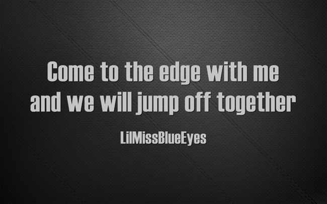 lilmisssblueeyes:  ~ Lets jump …. again and again ~ &lt;3 LilMissBlueEyes 