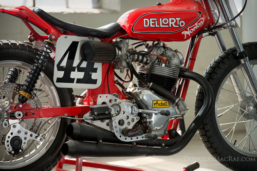 Look for my photoshoot up today on BikeEXIF of the Ron Wood Dell’Orto Norton flat track race bike fr