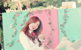 jungeunjiya:  jung eunji with pigtails 😍 summer time pv (short)