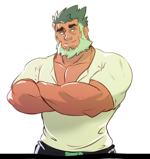 thegreentiger:  Another fanart of my big boy Aden made by the great @ahruonI really freaking love this <3