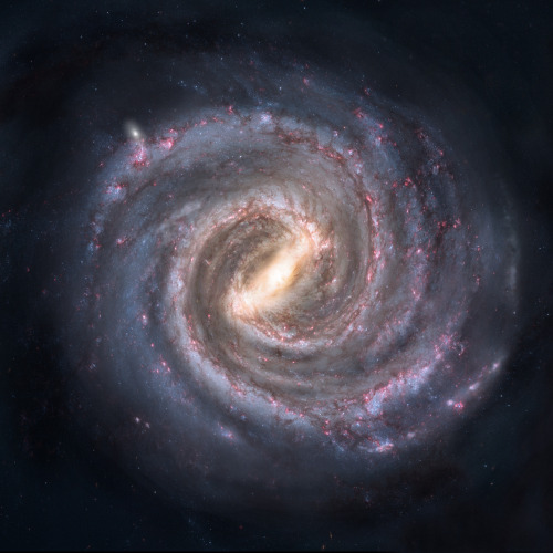 knowledgethroughscience:Spiral Galaxies Like Milky Way Bigger Than ThoughtSpiral galaxies appear to 
