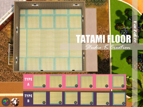 karzalee:TATAMI Floor (TS4) Type A & Type B (Horizontal and vertical) standalone / find at the