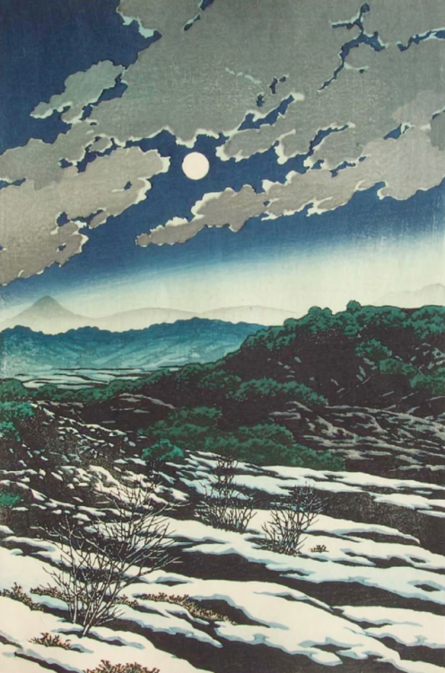 Bijutsusha - Karikachi Mountain Pass - 1927 - via Ukiyo-e Gallery