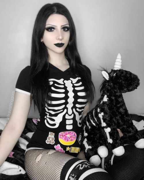 Littleforbig Sweat Reaper Night-glow Onesie Bodysuit and Skelly Unicorn Handbag Tap for the shopping