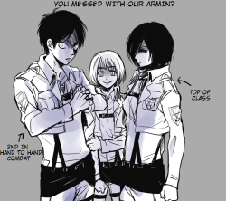 killermochi:  I love how Eren says “our Armin”