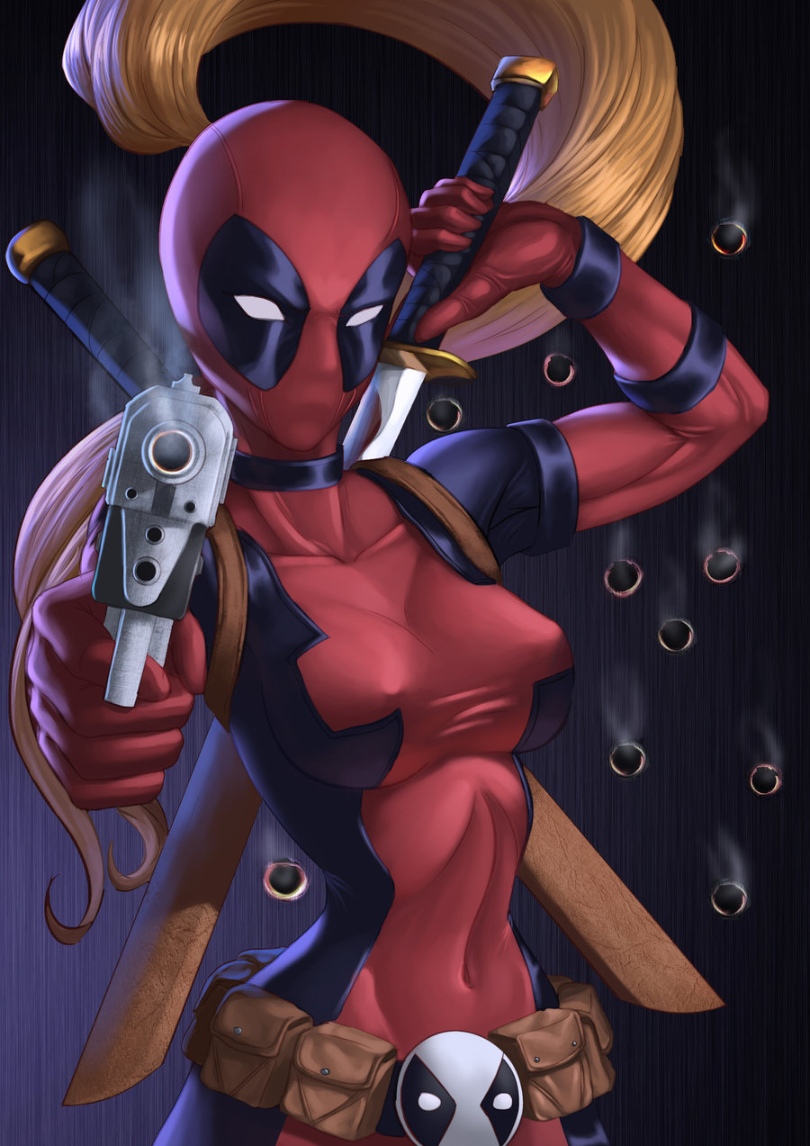 ladydeadpool by Zamberz 