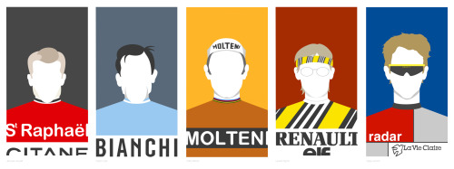 cadenced:

Name the cycling greats…poster produced by Baughb Labs. Thanks to the Headset Press for the heads up. #baughb labs#poster#bike poster#stickers#label#vintage#vintage poster#bianchi#eroica#bici vintage#retro