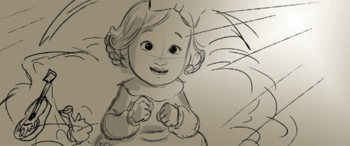 Coco storyboard art by Manny Hernandez and Roana Sullivan 