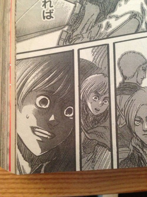 brainbubblegum:arminseyebrows:tubigpo32:Source: Isayama’s blogDamn it Isayama! XD. Armin has a new n