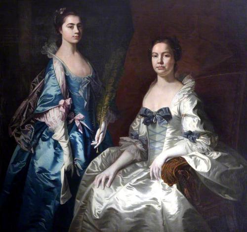 Martha Tyrrell, Lady Drury, and Her Daughter, Mary Ann Drury, Later Countess of Buckingham, attr. Th