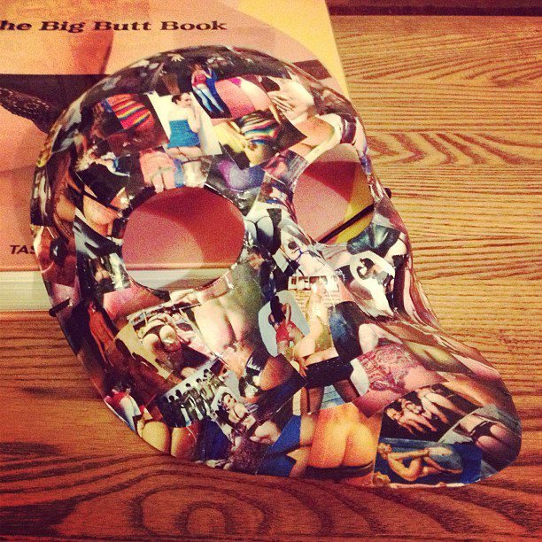 Let’s all admire the totally incredible butt mask Jonathan made me for my birthday. As my friend Joe observed, nothing has ever been more me than this.