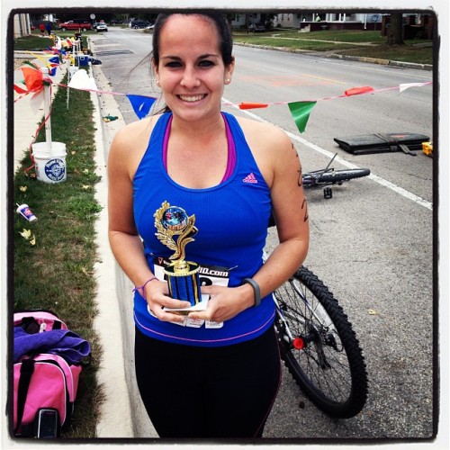 marissasutera: First tri in the books, 2nd place in my division! #triathlon #race #fitness