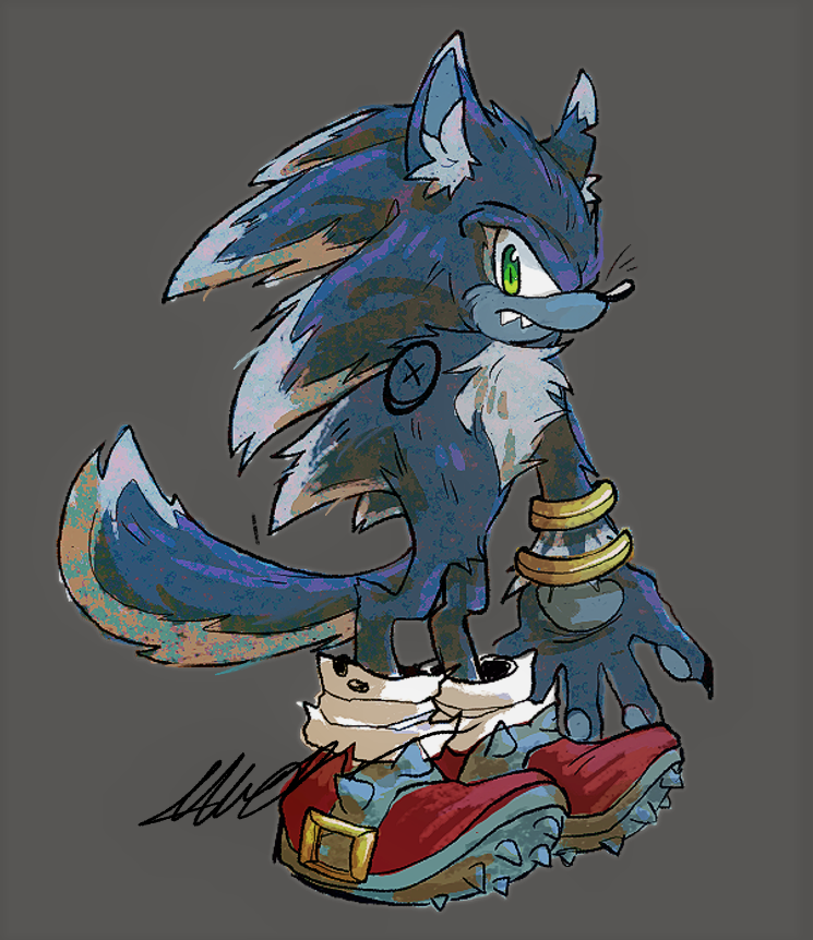 DARKSPINE SONIC ( Redesigned by RexcoCorps ) by 3rdHarleyJoe -- Fur  Affinity [dot] net