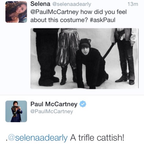 fuckyeahthebeatles: thebeatlesordie: MY TOP 10 FAVORITE ANSWERS FROM PAUL IN TODAYS TWITTER Q&