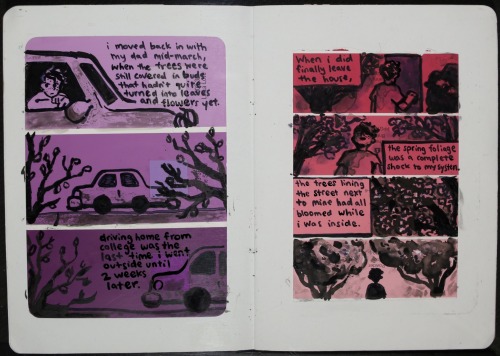 autobio comic i wrote in july for the sketchbook project. feel kind of different about this stuff no