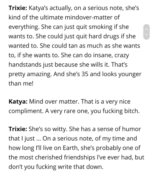 gueuledebois: Trixie and Katya are out of their minds and they’re going to take over the world