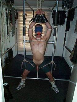 Gearjockmo:  Coach’s Private Guest Room. Jockfaggot Is Ready For His Workout….