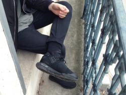 princeinjeans:  Black mood in Y3 Acne and Alexander Wang.  - Nicolas Lauer c/o LANOIR 