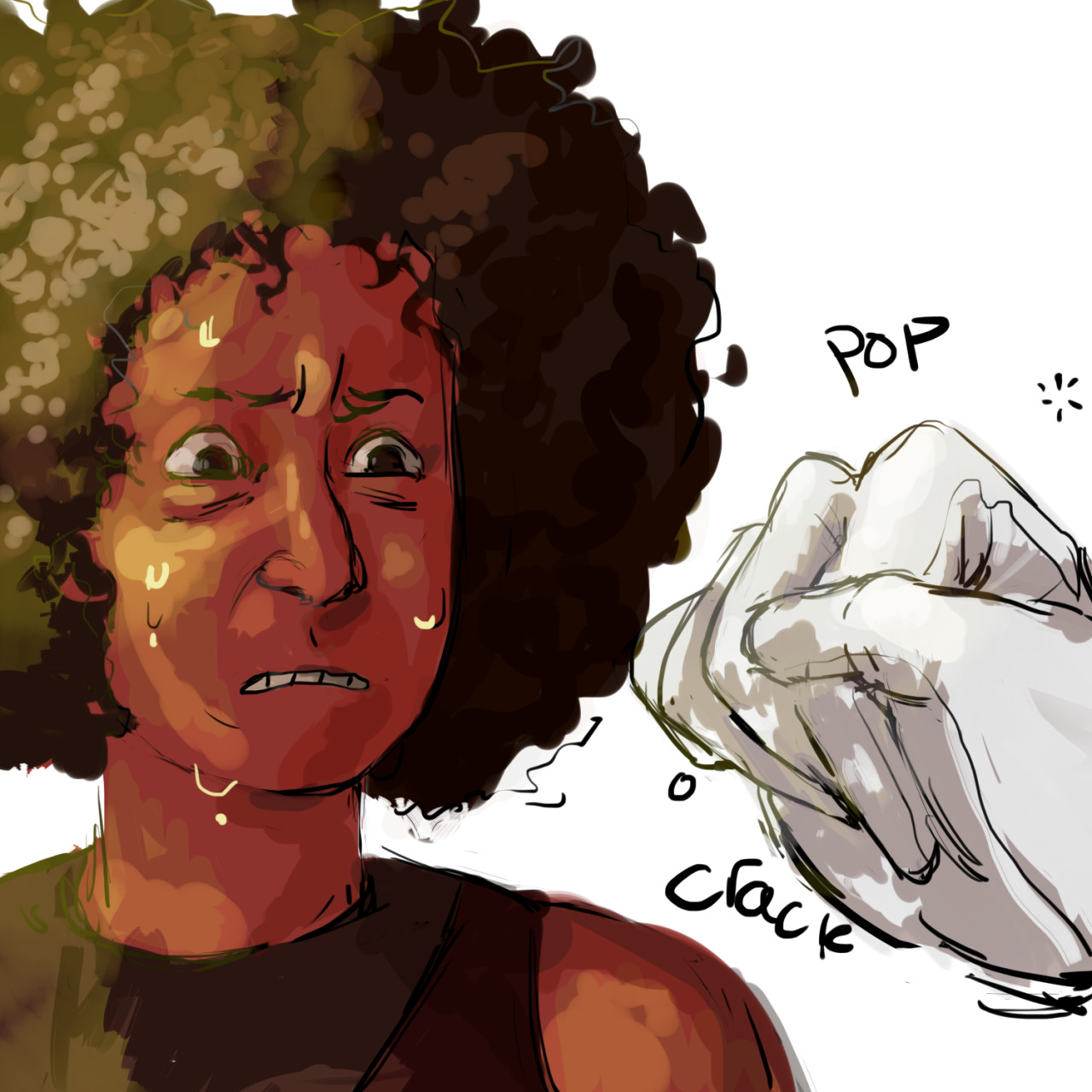 dhuitsuni:  headcanon that garnet cracking her knuckles comes from sapphire bc its