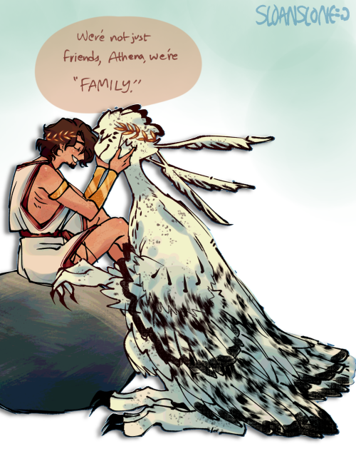 Owlthena AU Fanart! Ib: @irunaki