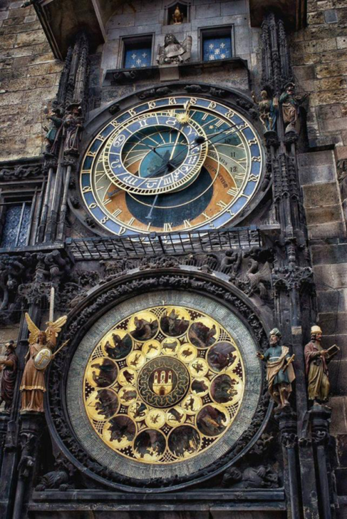 historyarchaeologyartefacts:Prague’s astrological clock is the oldest still functioning clock in the