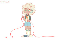 spatziline:AU where Jackie can see the red strings of fate…