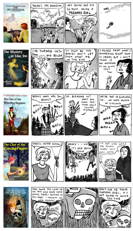 archaeoadventuretime: ninesbadwolf: hi, here’s a full collection of the kate beaton nancy drew