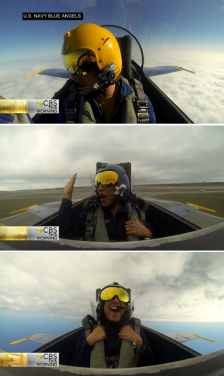 ^^^ Flying upside down, no hands! ^^^^^^ Blue Angels pilot breaks sound, gender barriers“