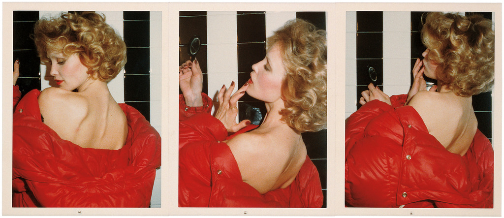 garcoon:  Red Coat Series: Grace Jones &amp; Jessica LangeAntonio Lopez (1974)