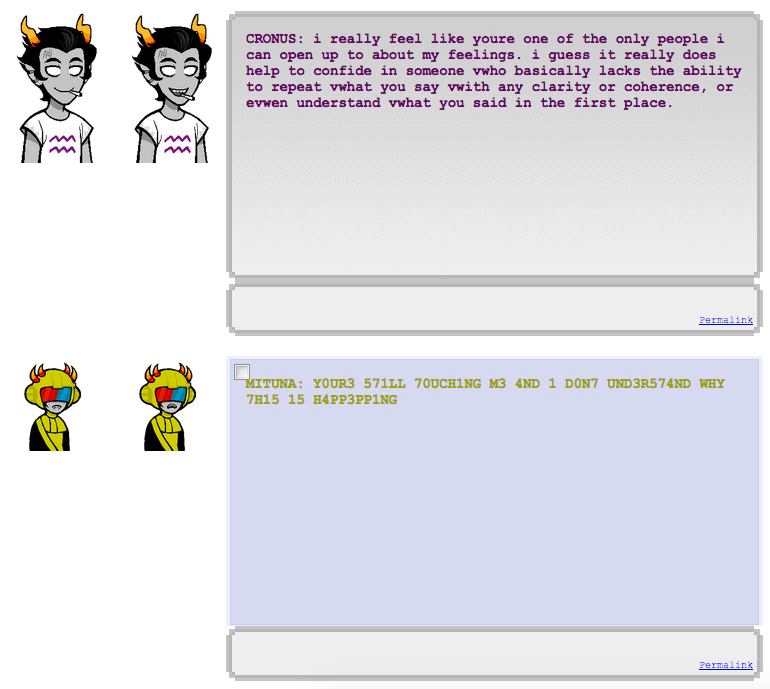 rarepair trash — Openbound: Cronus and Mituna