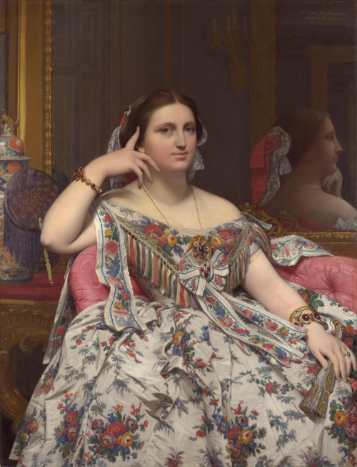 Madame Moitessier, Jean-August-Dominique Ingres, 1856, oil on canvas