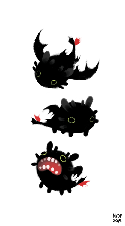 sketchinthoughts: toothless blobs